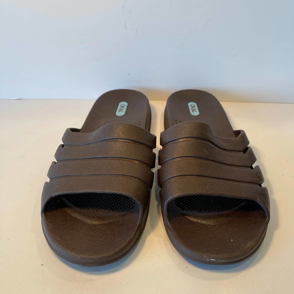 Oka-B Men's Grayson Slide Sandals Slides Flip Flops Rubber LL (9.5-10.5) - Picture 2 of 7